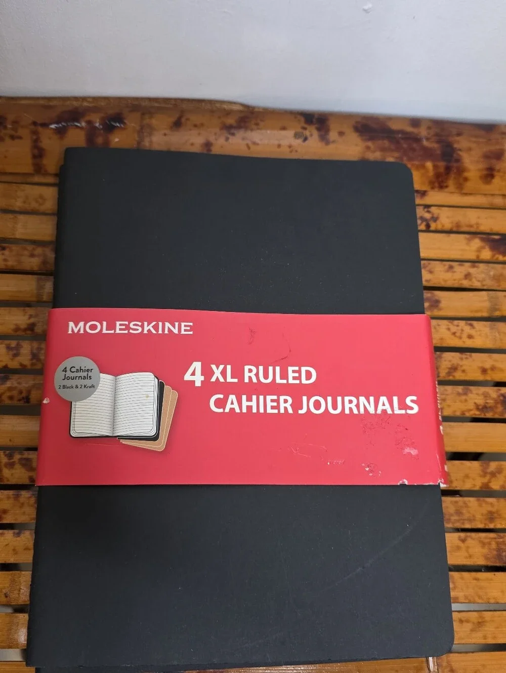 Moleskin 4 Pack Journals 4 XL Ruled Cahier Joirnals